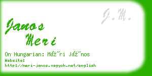 janos meri business card